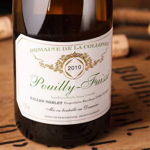 GILLES NOBLET <br />POUILLY-FUISSE 2010 <br />BURGUNDY FRANCE