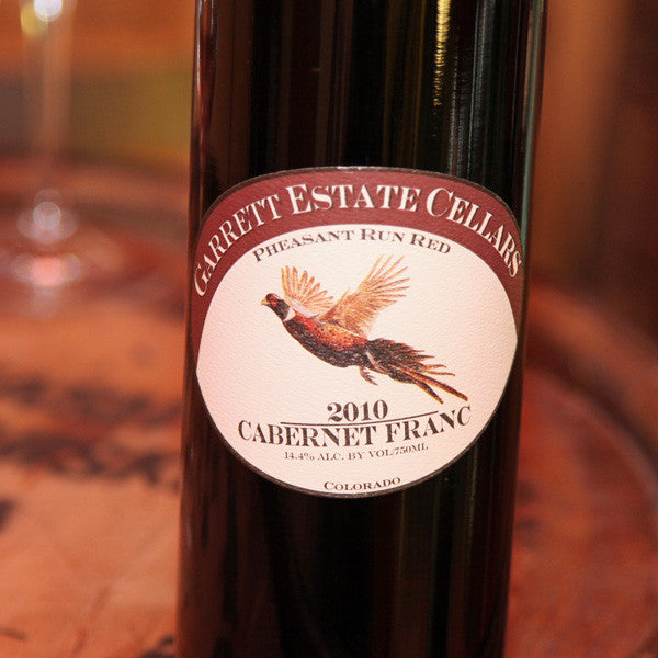 Garrett Estate Cellers <br />Cabernet Franc <br />Olathe Colorado