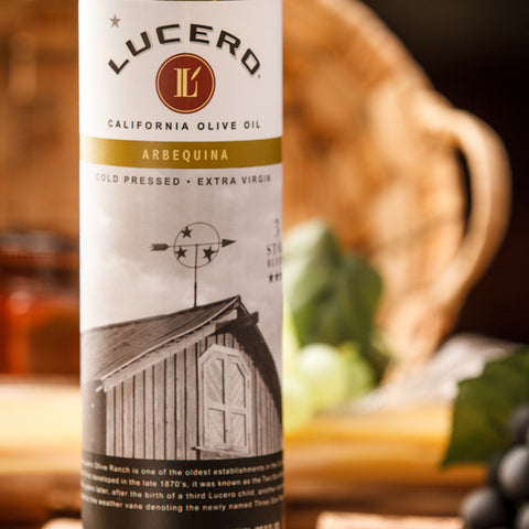 EVOO 2012 <br />Lucero Arbequina <br />"Three Star Blend" <br />Certified Extra Virgin <br />Olive Oil